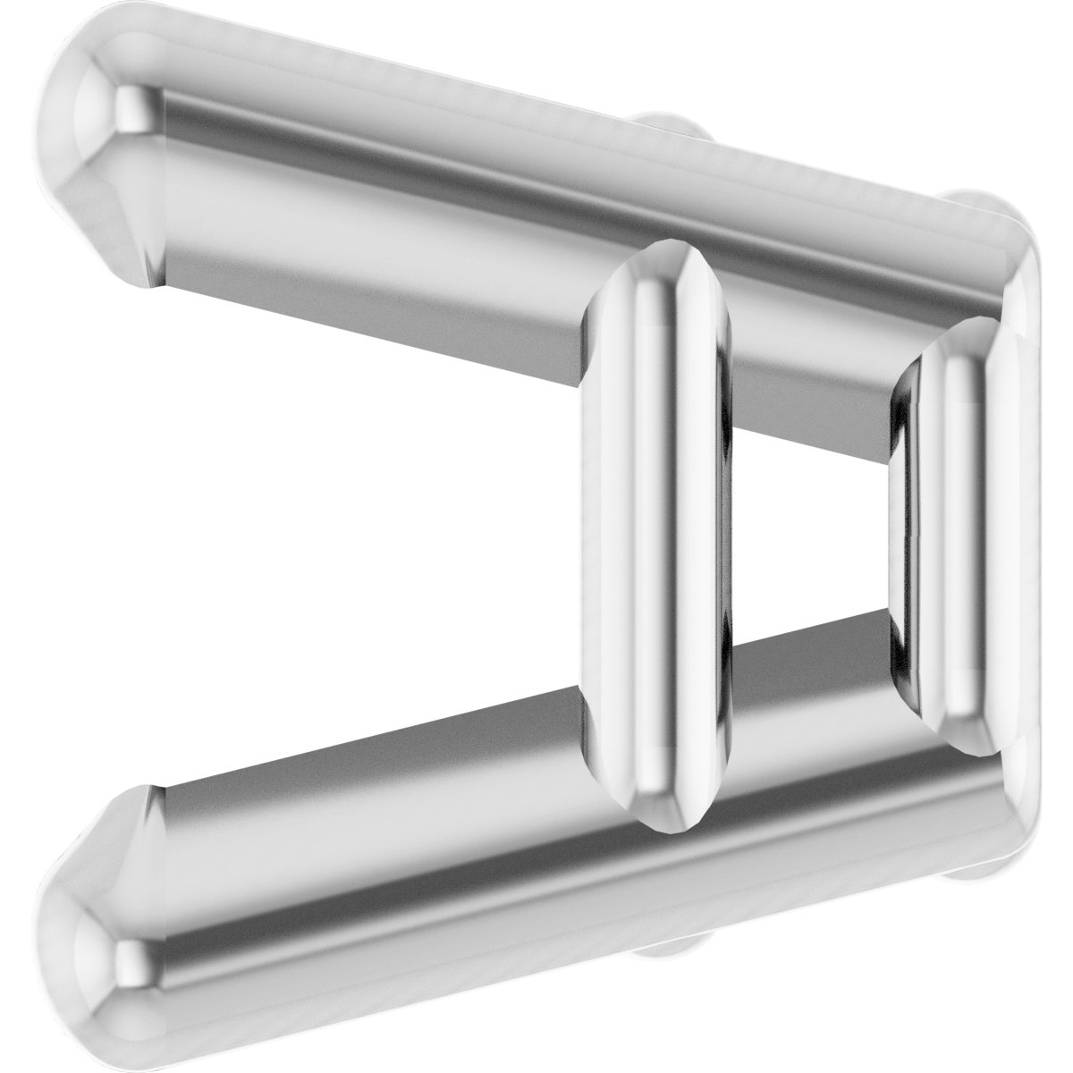 Square 4-Prong Lightweight Earring Setting