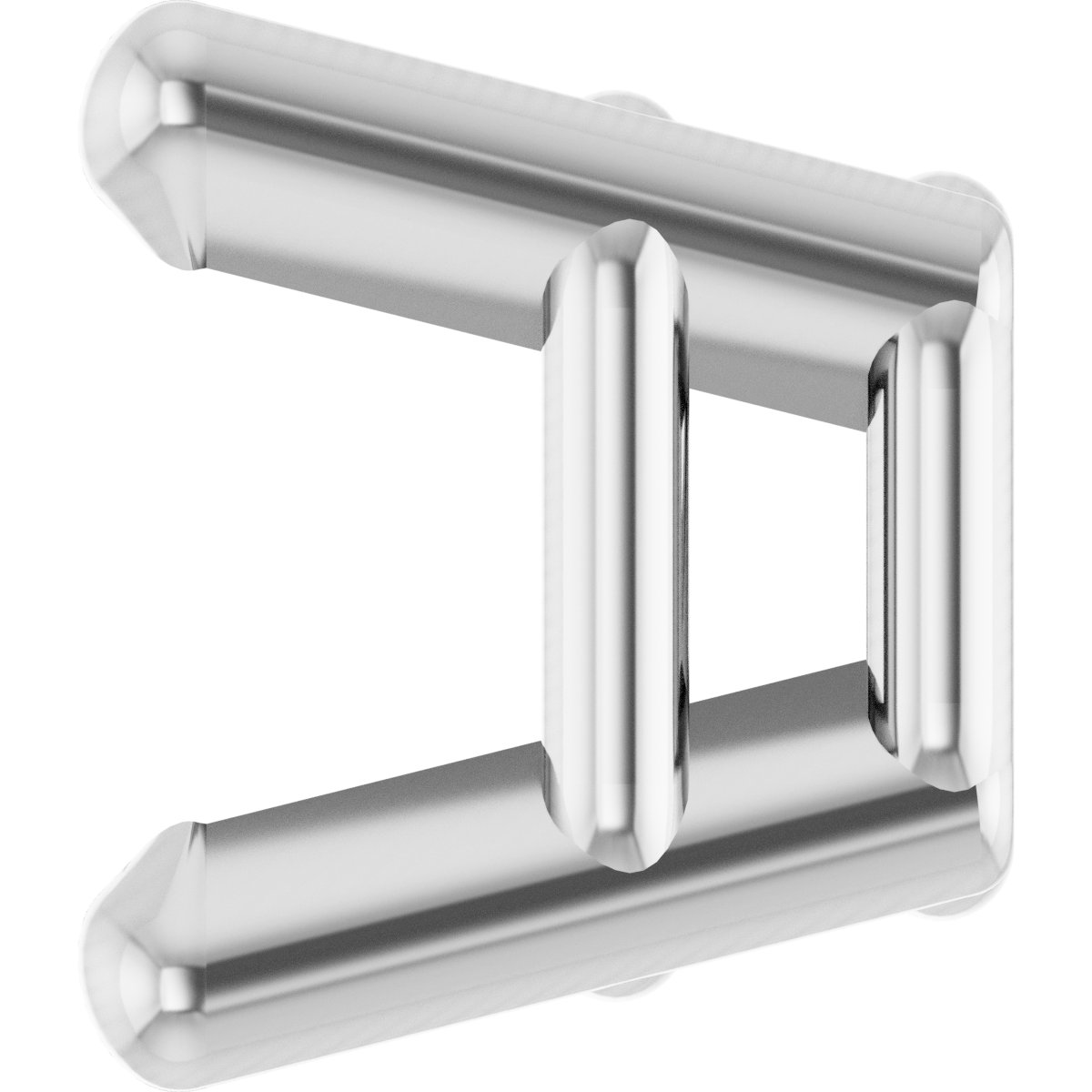 Square 4-Prong Lightweight Earring Setting
