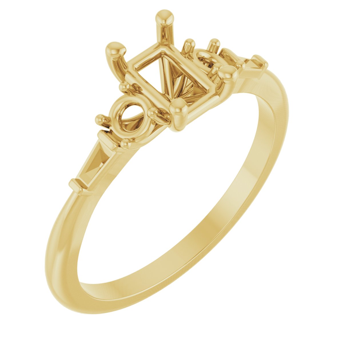 Accented Engagement Ring or Band