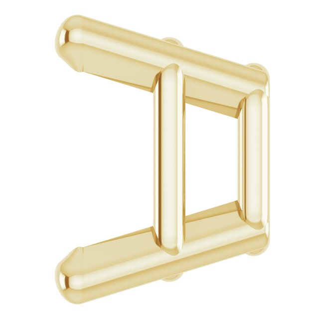 Square 4-Prong Lightweight Earring Setting
