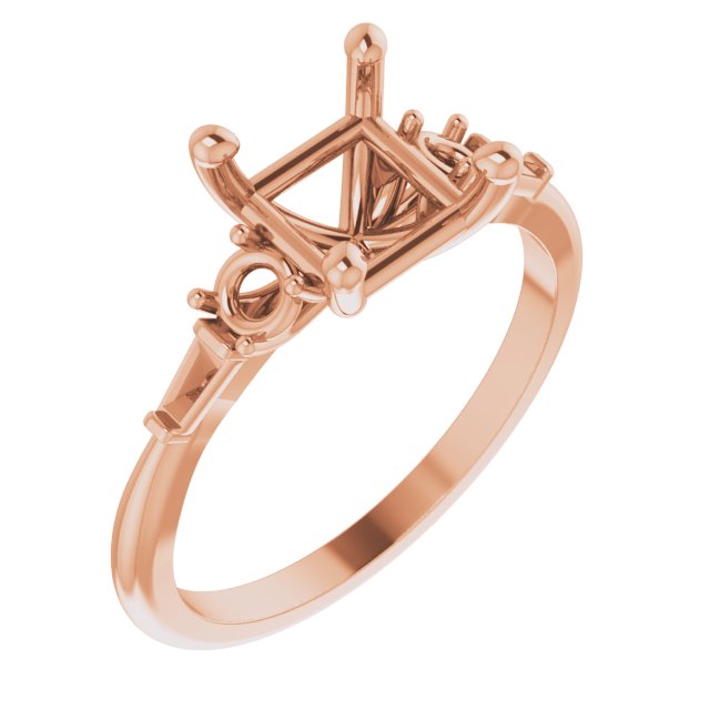 Accented Engagement Ring or Band