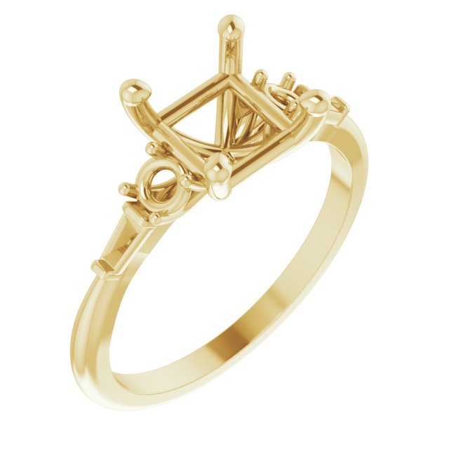 Accented Engagement Ring or Band