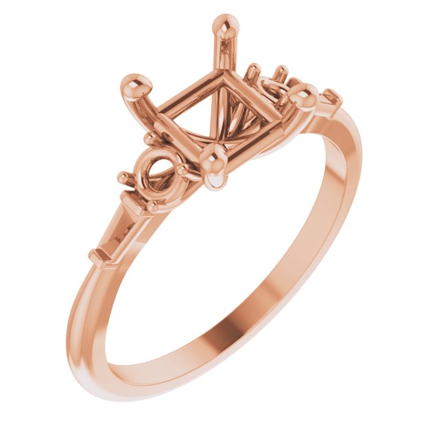 Accented Engagement Ring or Band