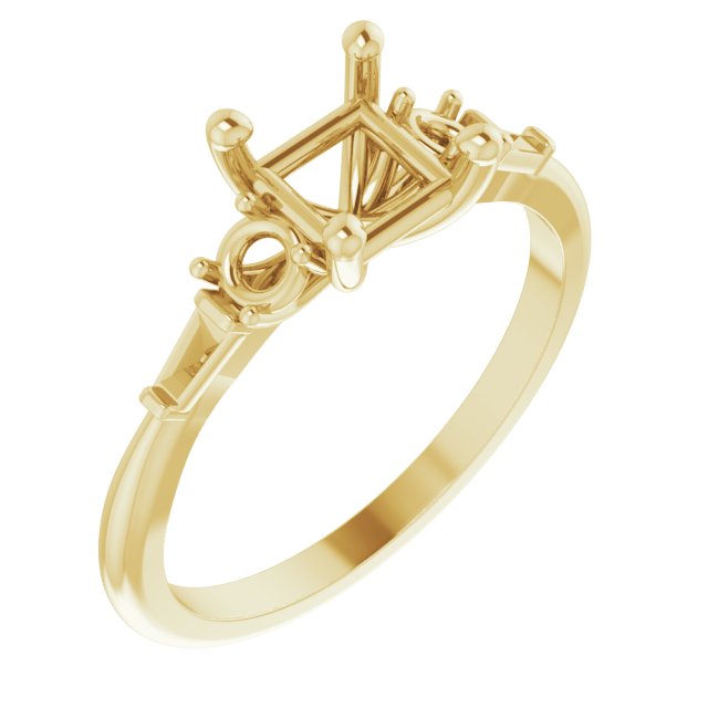 Accented Engagement Ring or Band