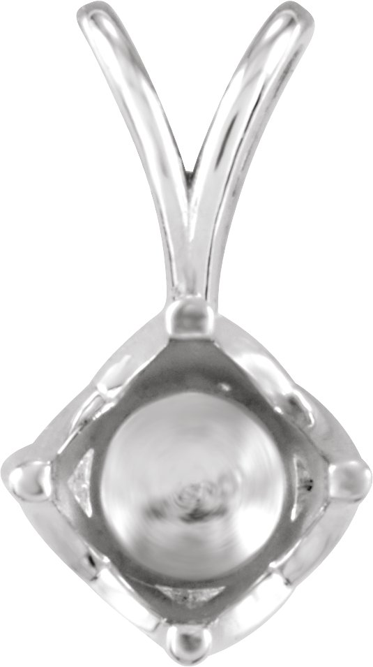 Round Woven 4-Prong Pendant