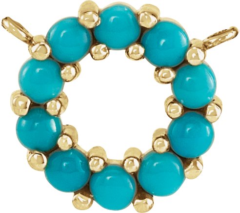 Cabochon Circle Necklace or Center