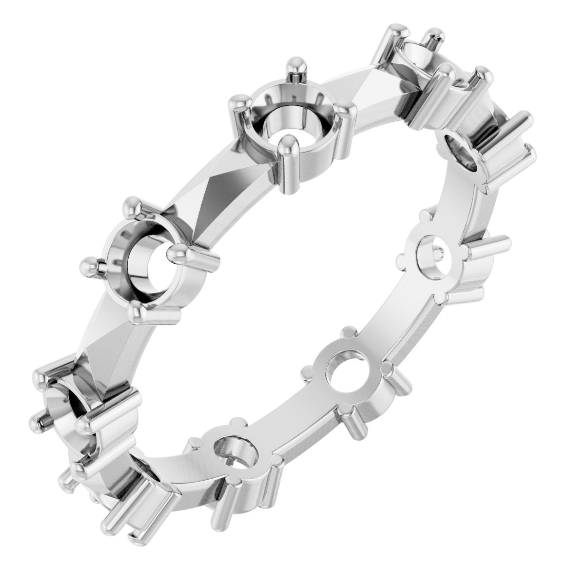 Geometric Eternity Band