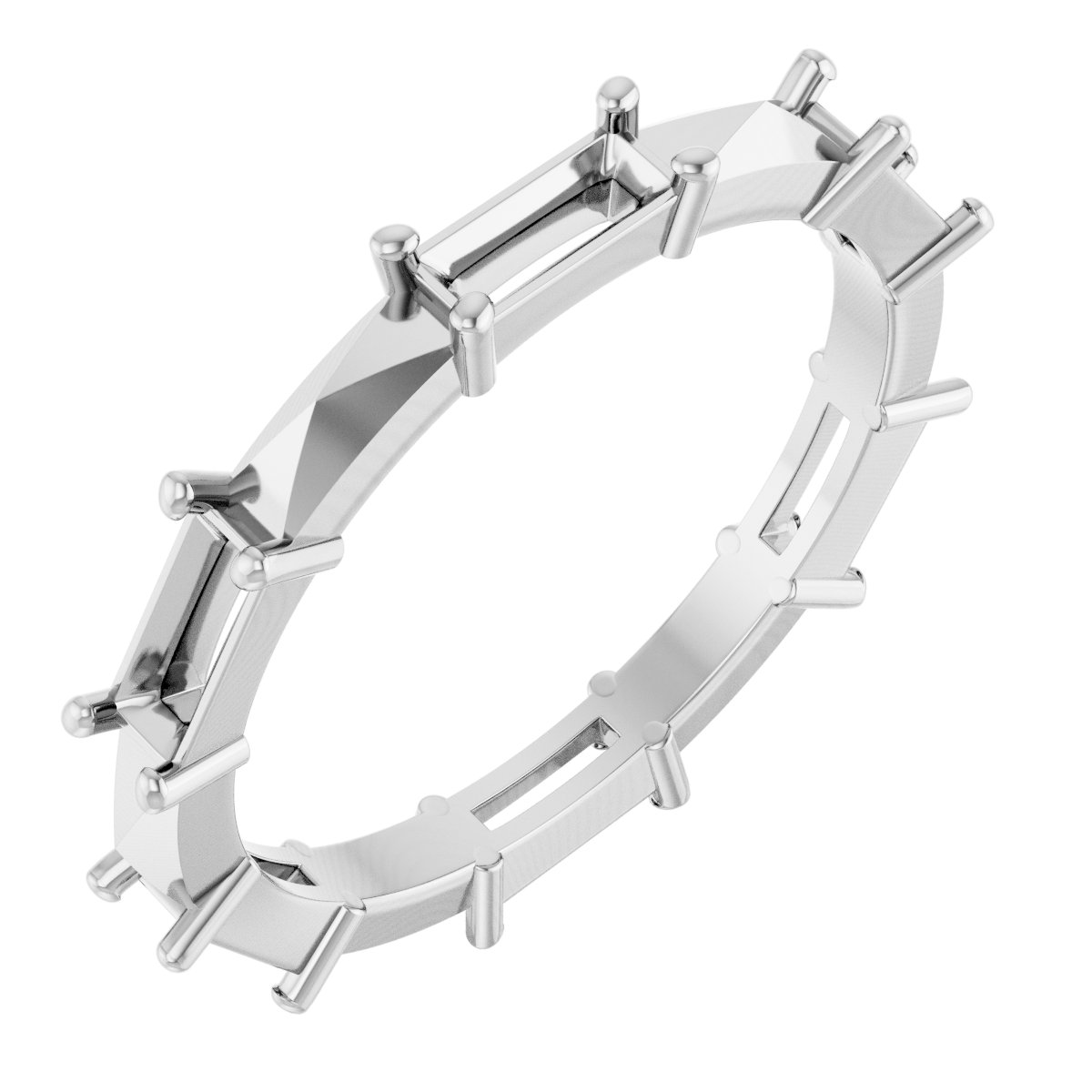 Geometric Eternity Band