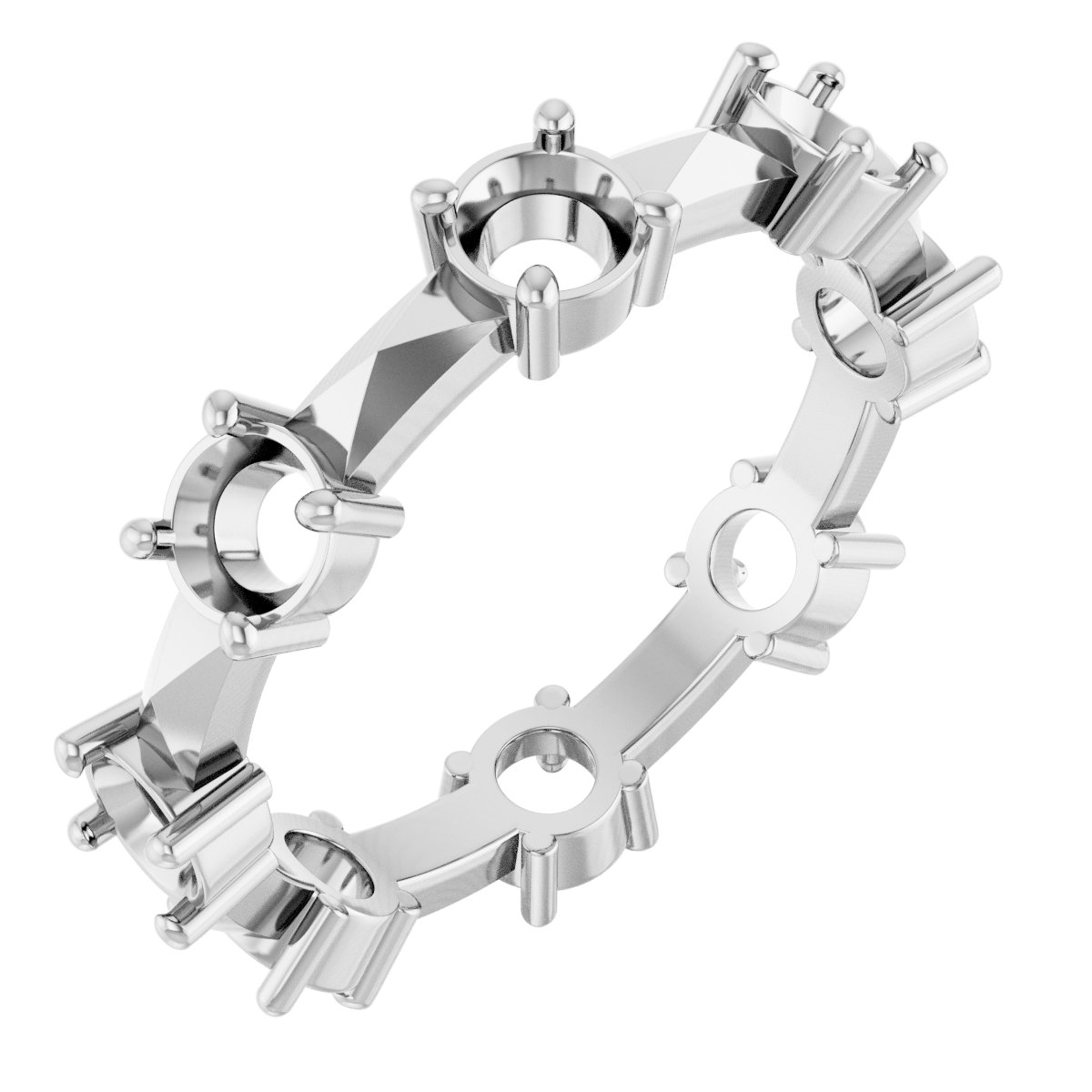 Geometric Eternity Band