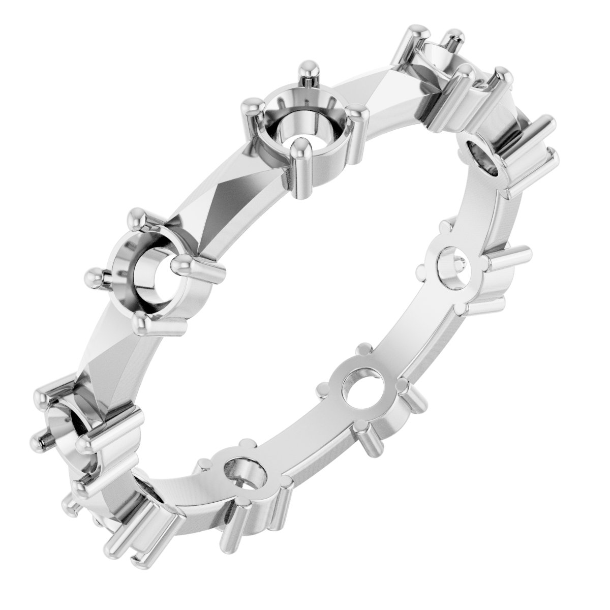 Geometric Eternity Band