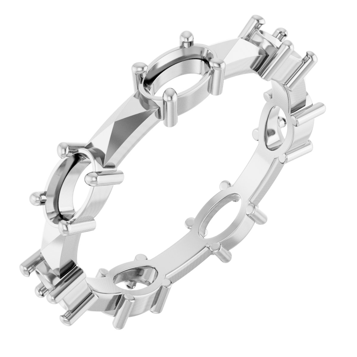 Geometric Eternity Band