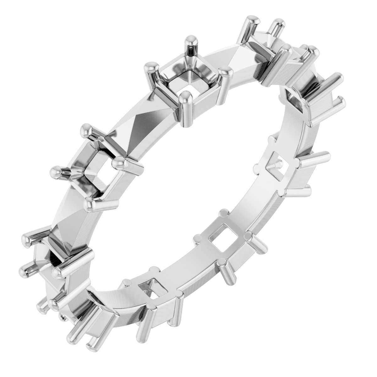 Geometric Eternity Band