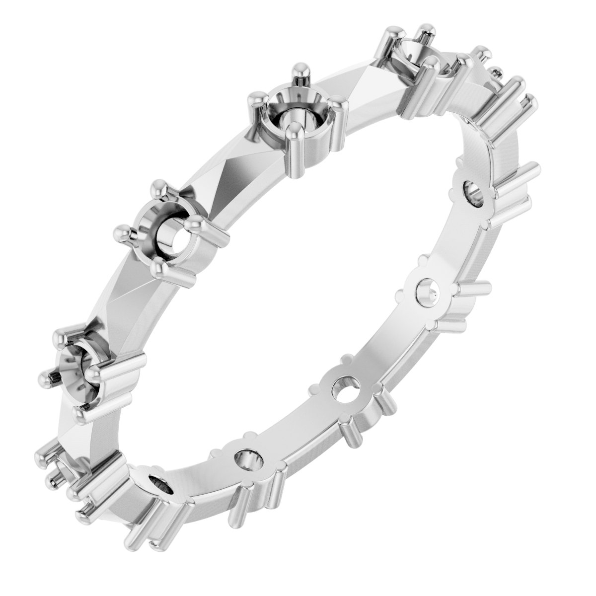 Geometric Eternity Band