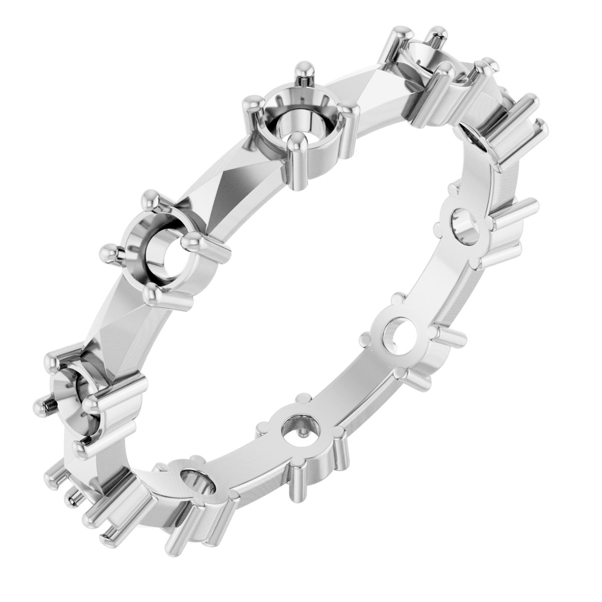 Geometric Eternity Band