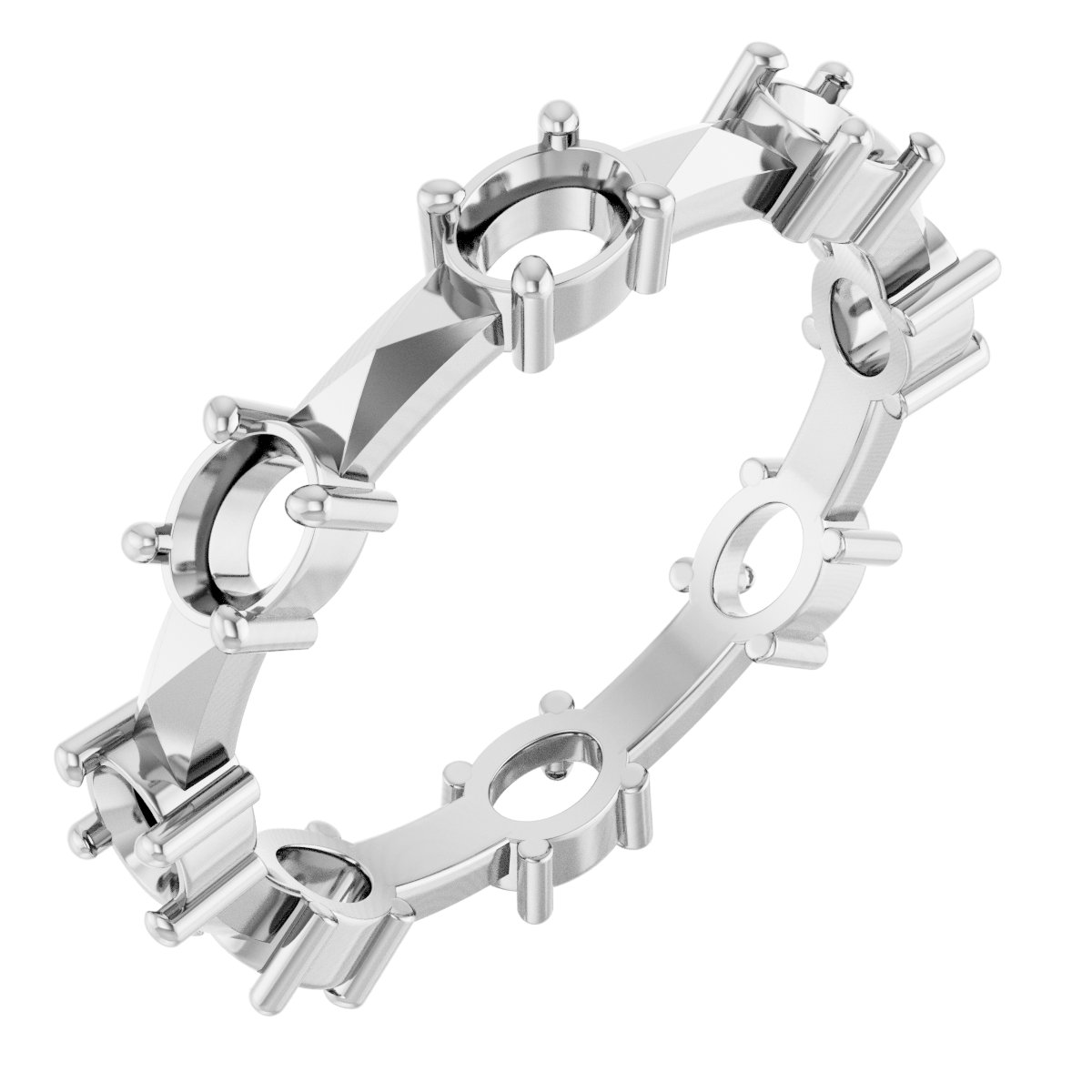 Geometric Eternity Band