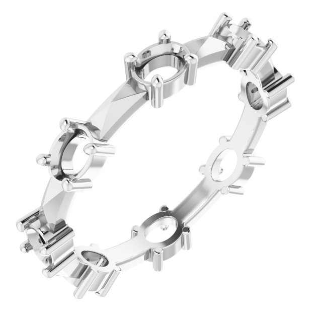 Geometric Eternity Band