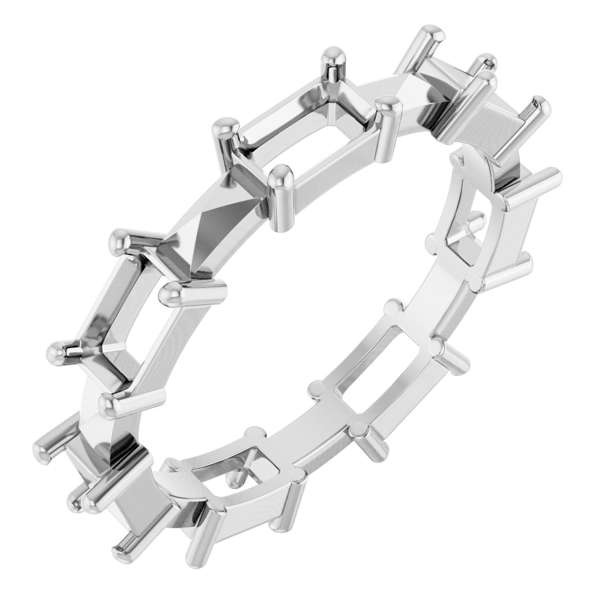 Geometric Eternity Band