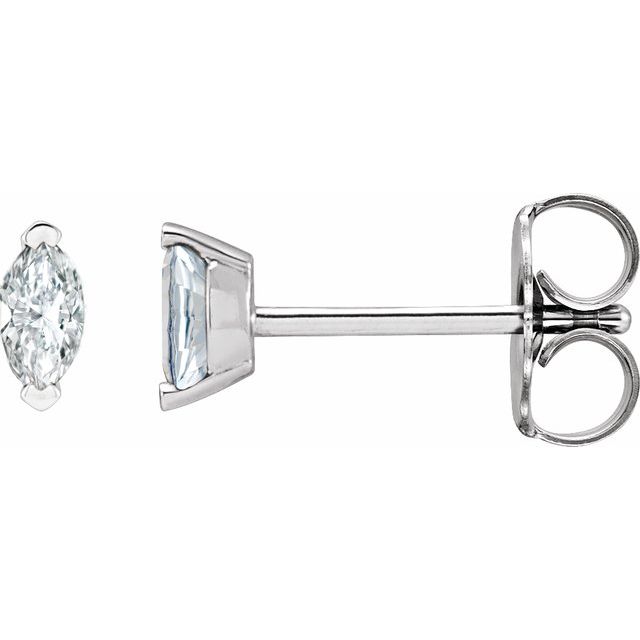 Sterling Silver 1/6 CTW Natural Diamond Earrings