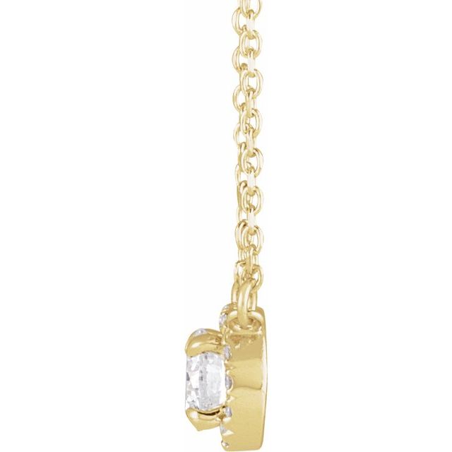 14K Yellow 1/3 CTW Natural Diamond 16 Necklace
