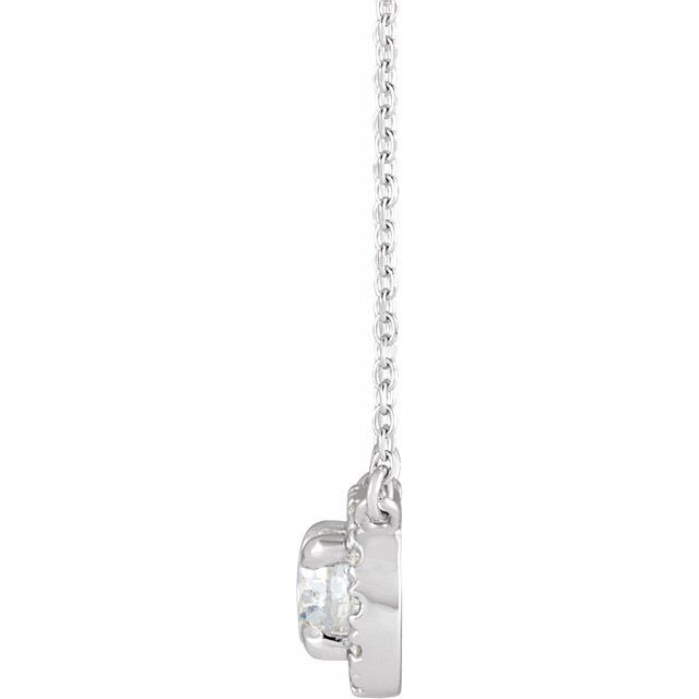 14K White 3/4 CTW Natural Diamond 18 Necklace