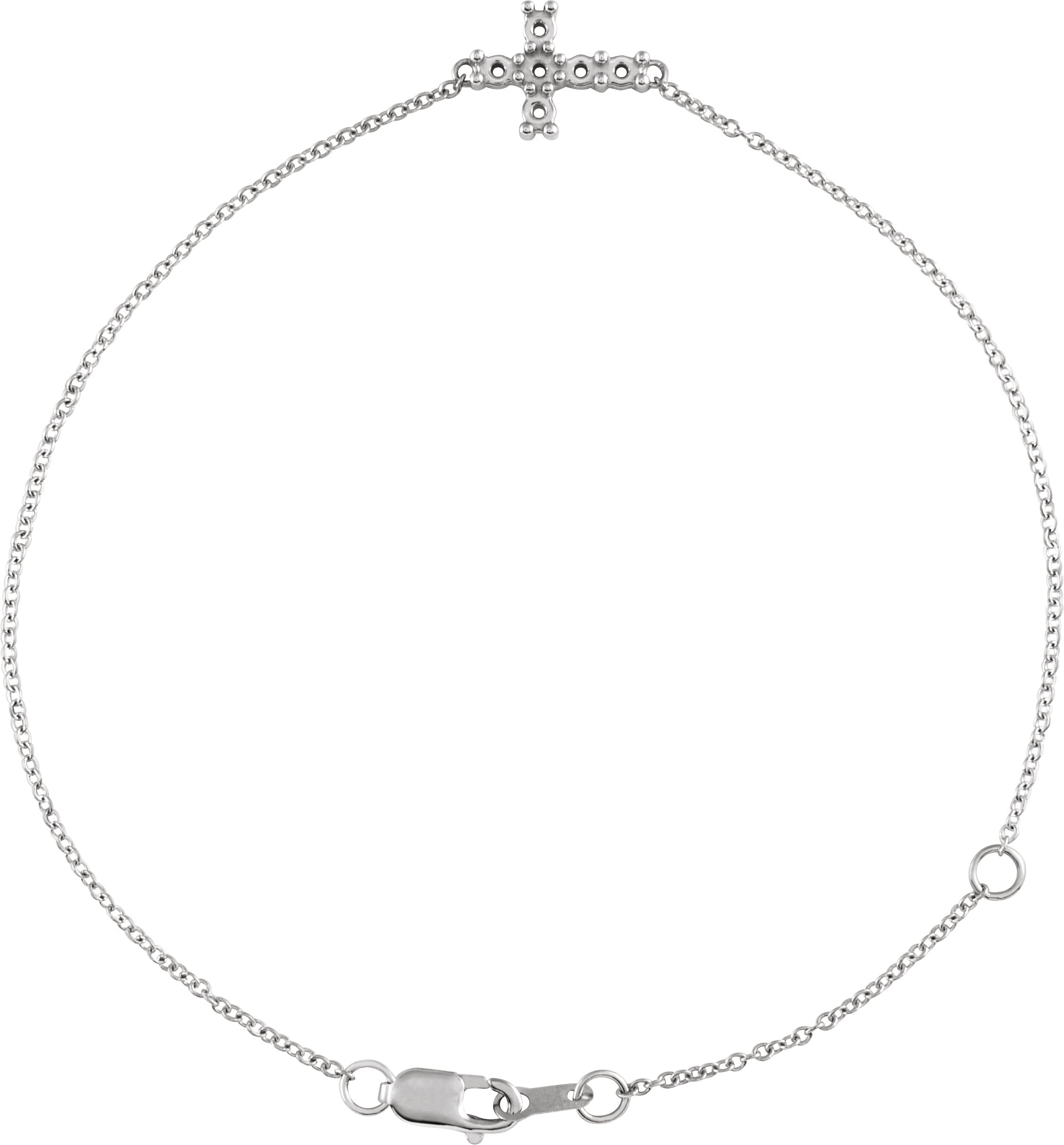 Sideways Cross Bracelet
