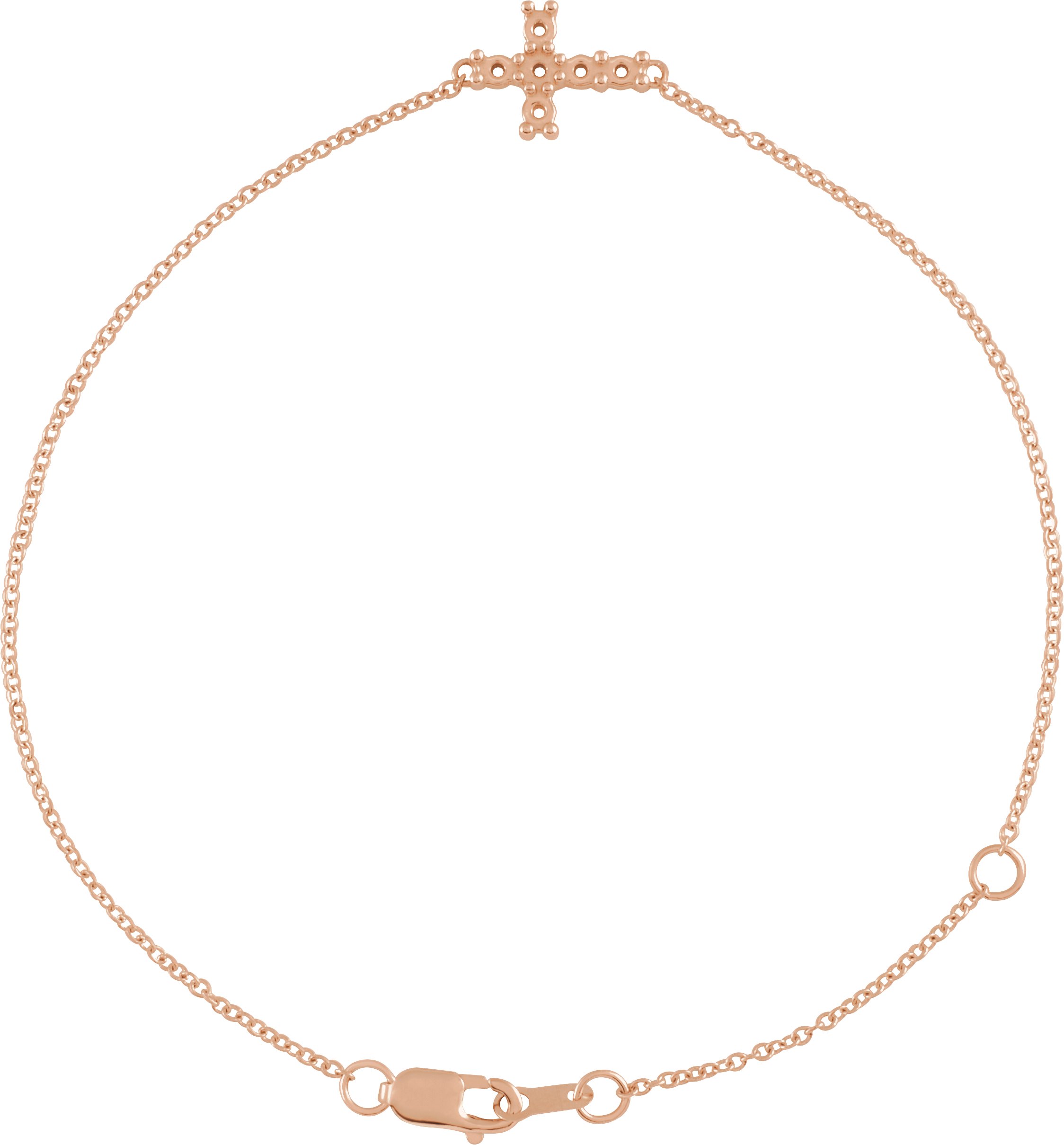 Sideways Cross Bracelet