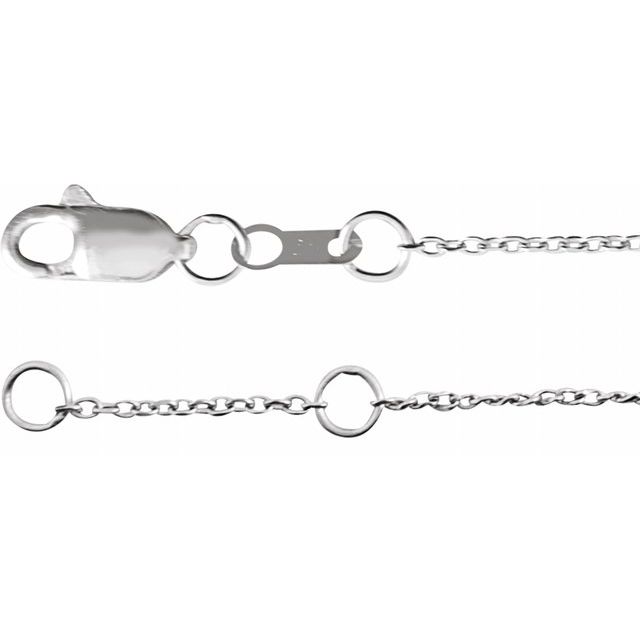 Sterling Silver Engravable Skinny Bar 6 1/2-7 1/2 Bracelet