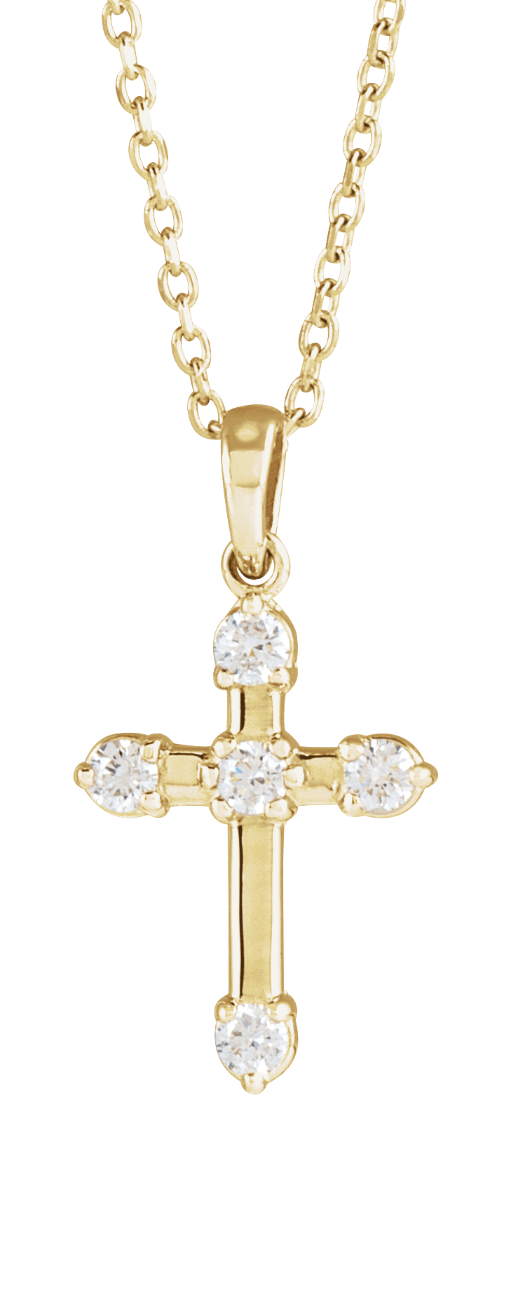 natural diamond cross