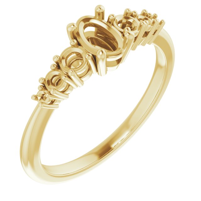 Accented Engagement Ring
