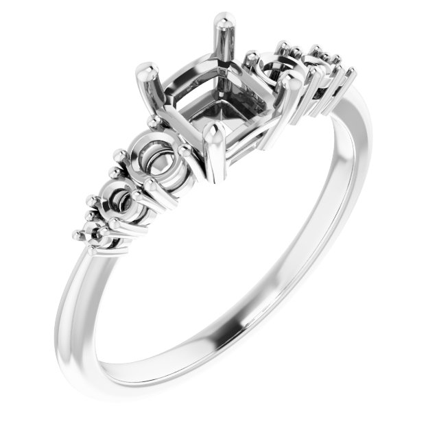 Accented Engagement Ring