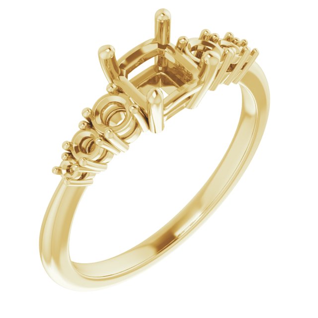 Accented Engagement Ring