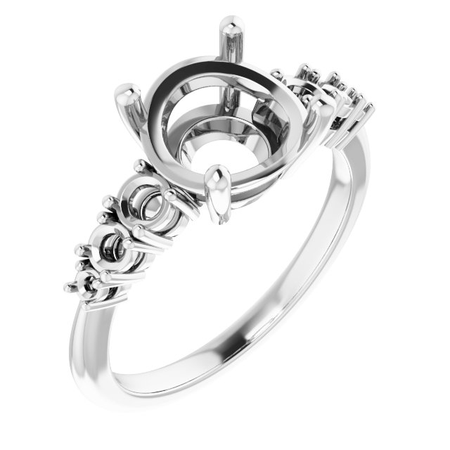 Accented Engagement Ring