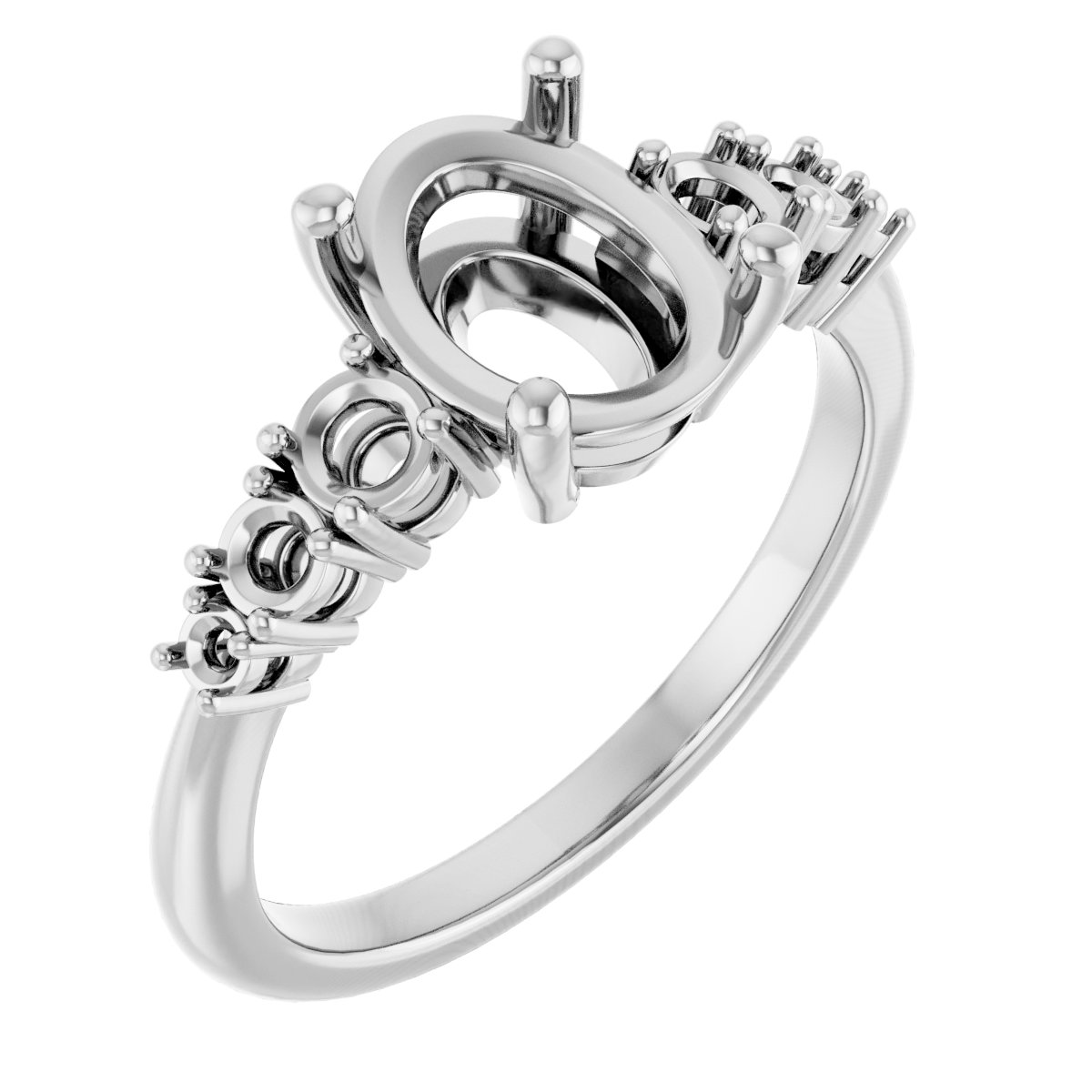 Accented Engagement Ring