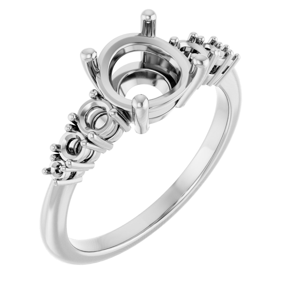 Accented Engagement Ring