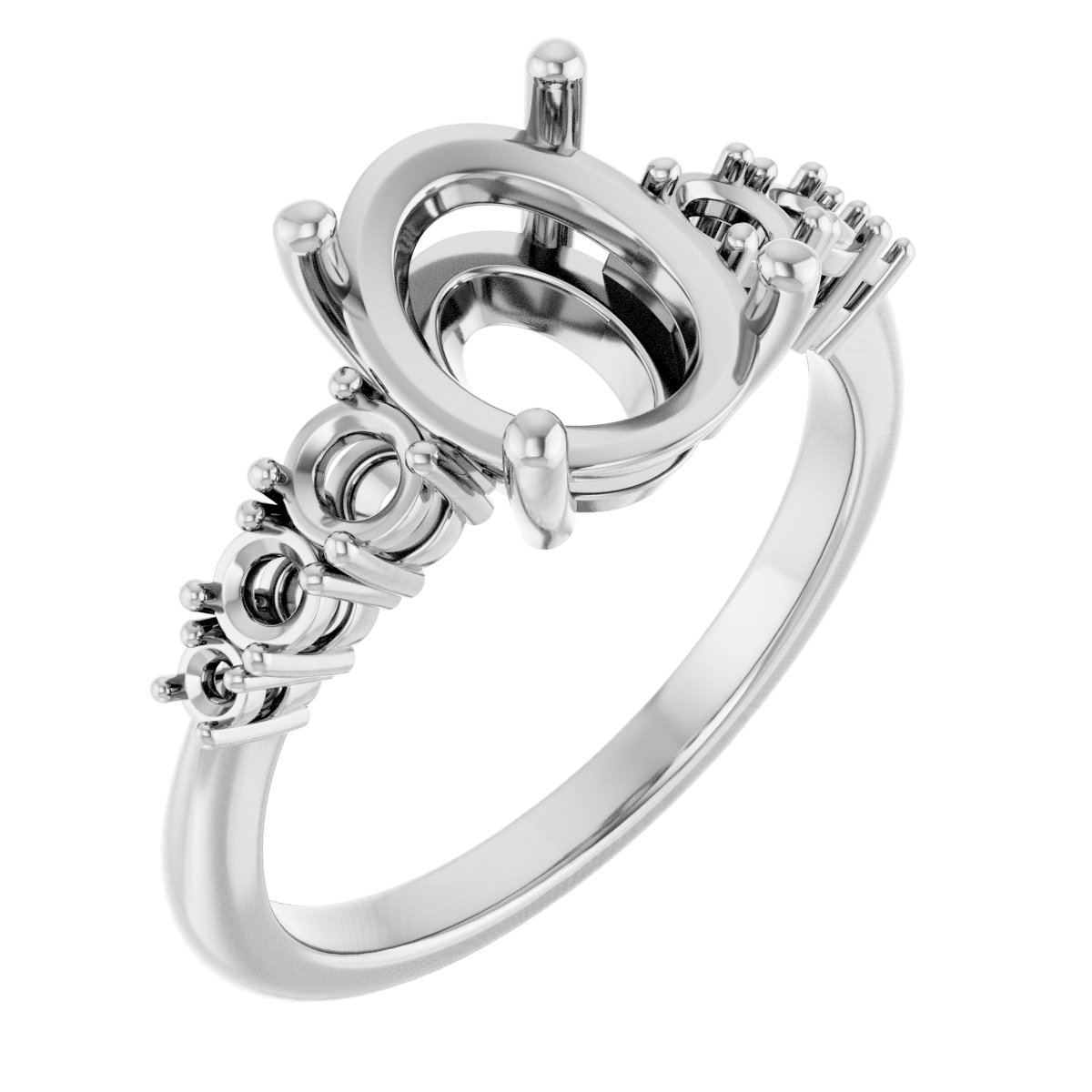 Accented Engagement Ring