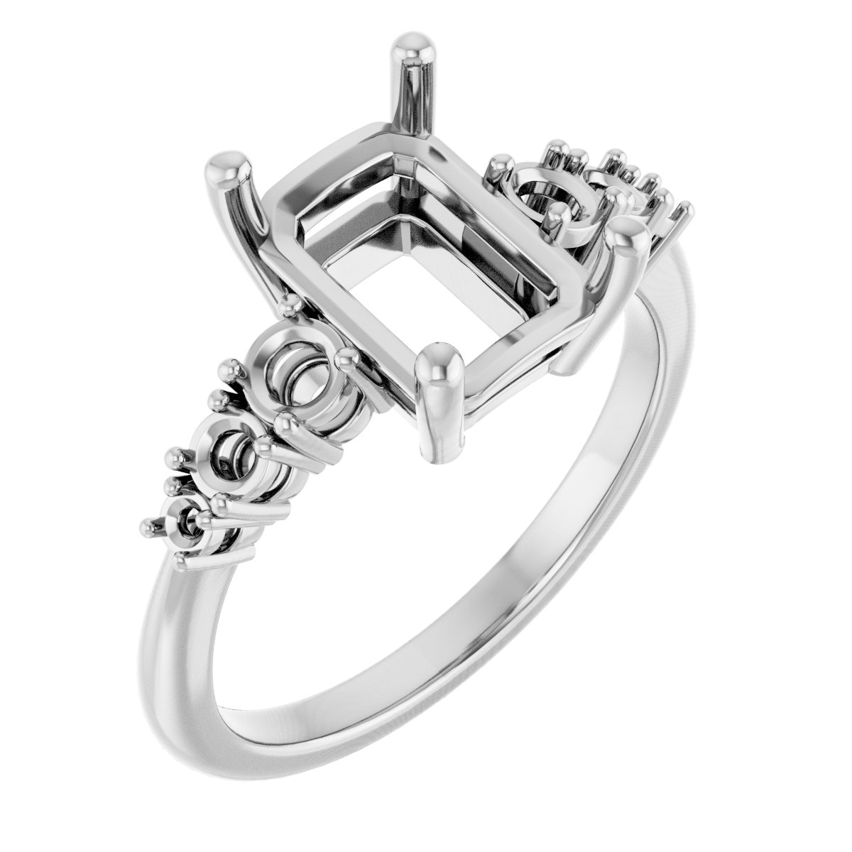 Accented Engagement Ring