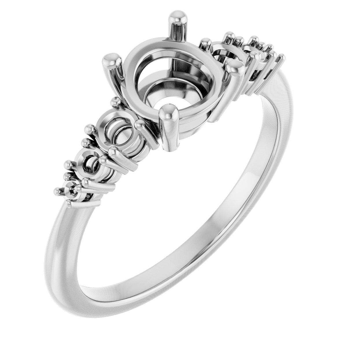 Accented Engagement Ring