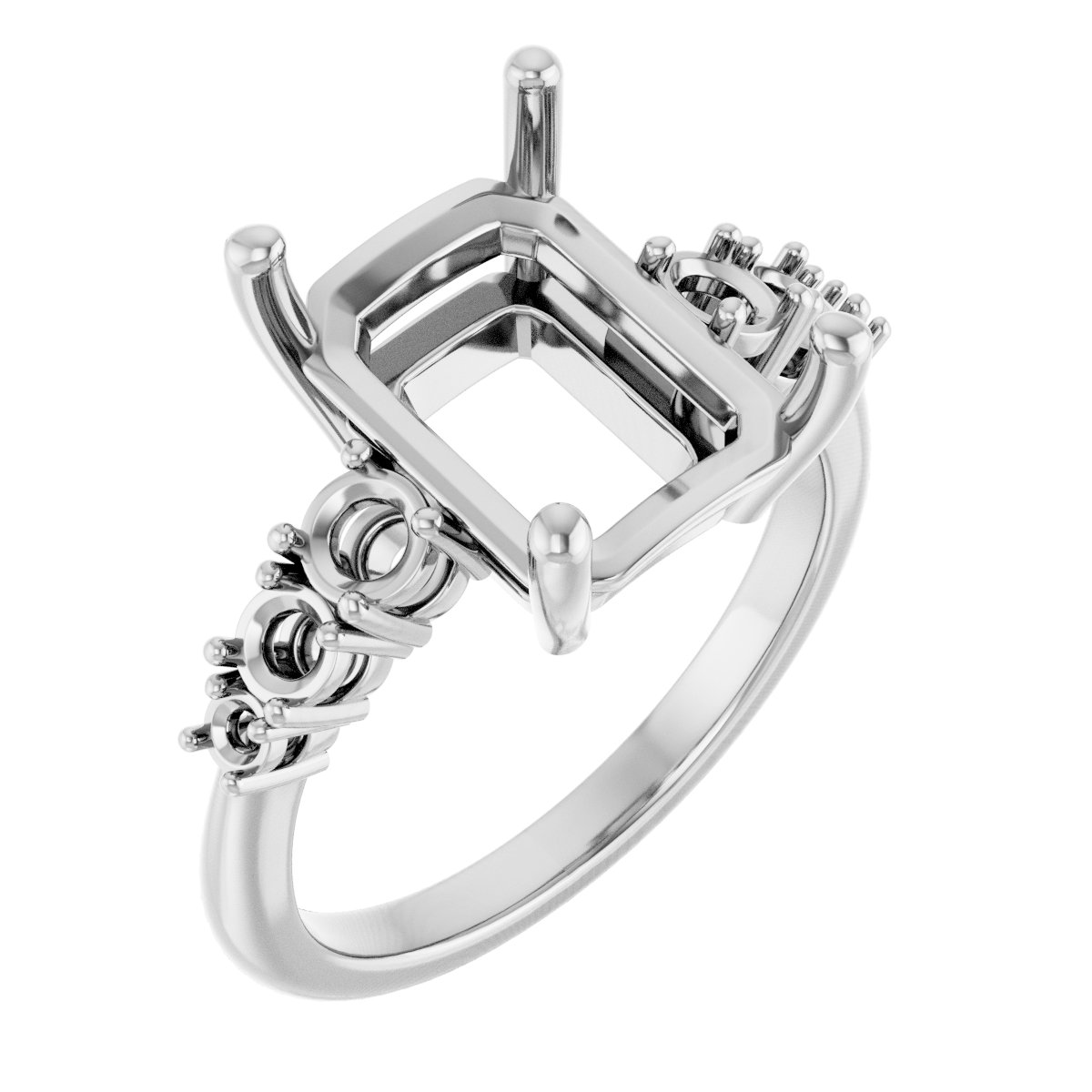 Accented Engagement Ring