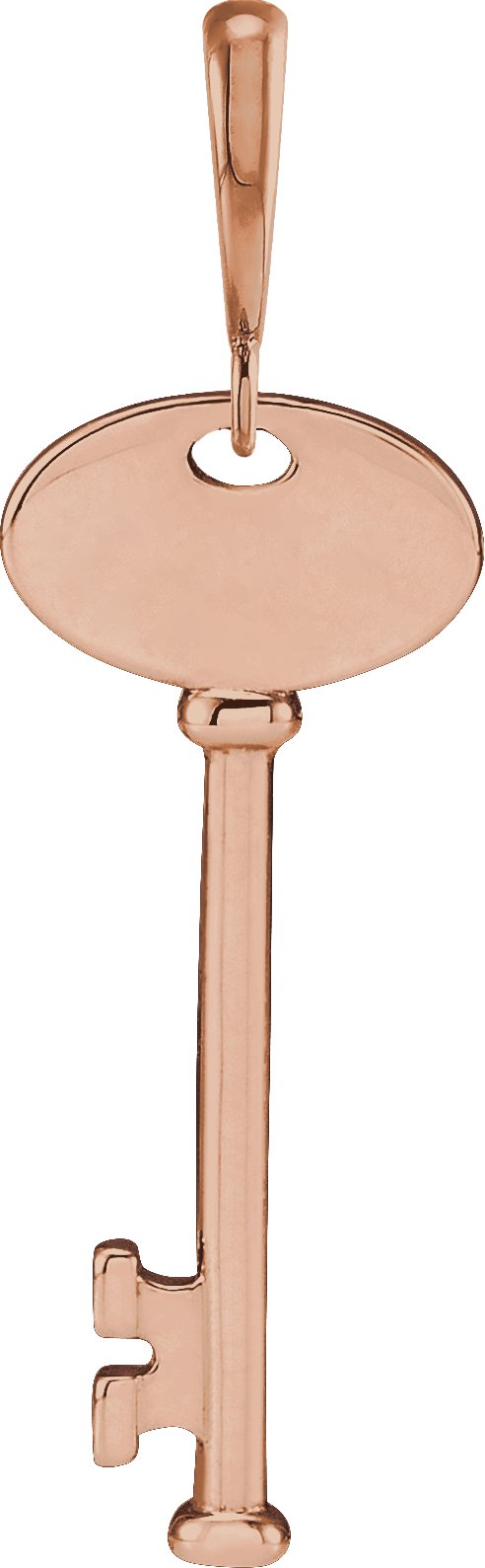 Engravable Key Necklace or Pendant