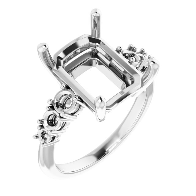 Accented Engagement Ring