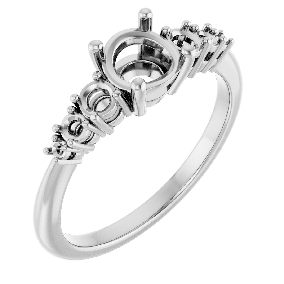 Accented Engagement Ring