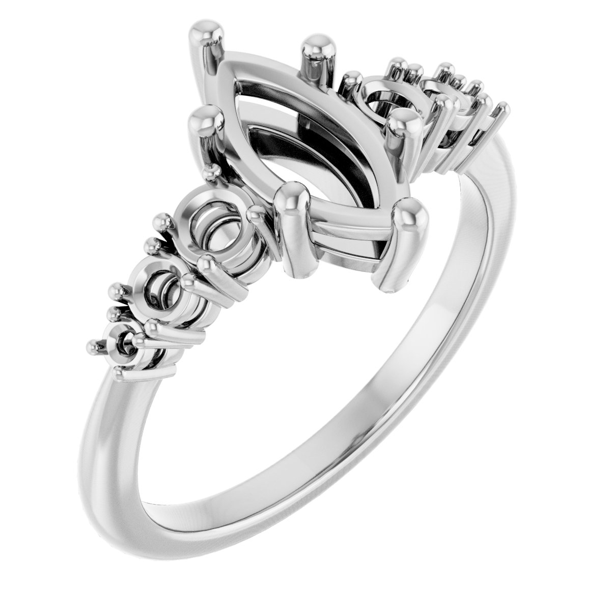 Accented Engagement Ring