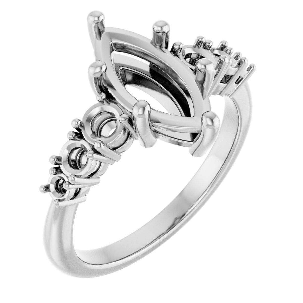 Accented Engagement Ring
