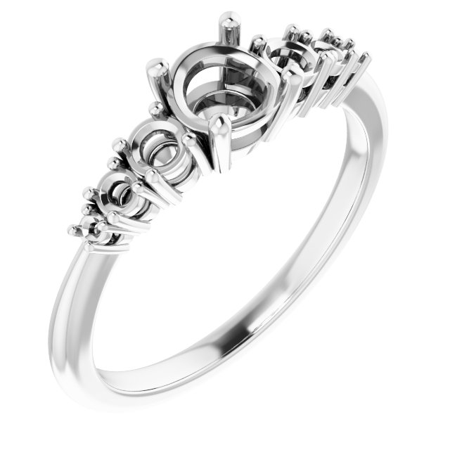 Accented Engagement Ring