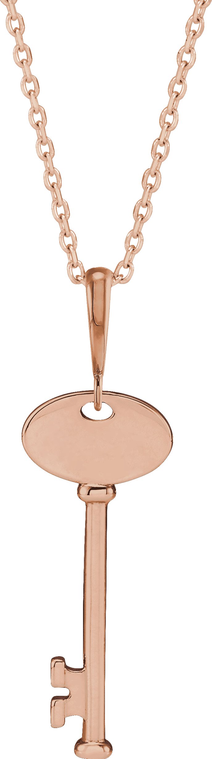 Engravable Key Necklace or Pendant