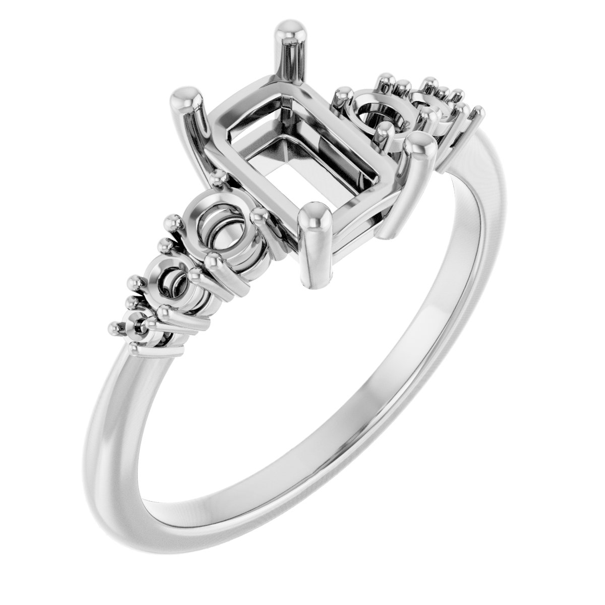 Accented Engagement Ring