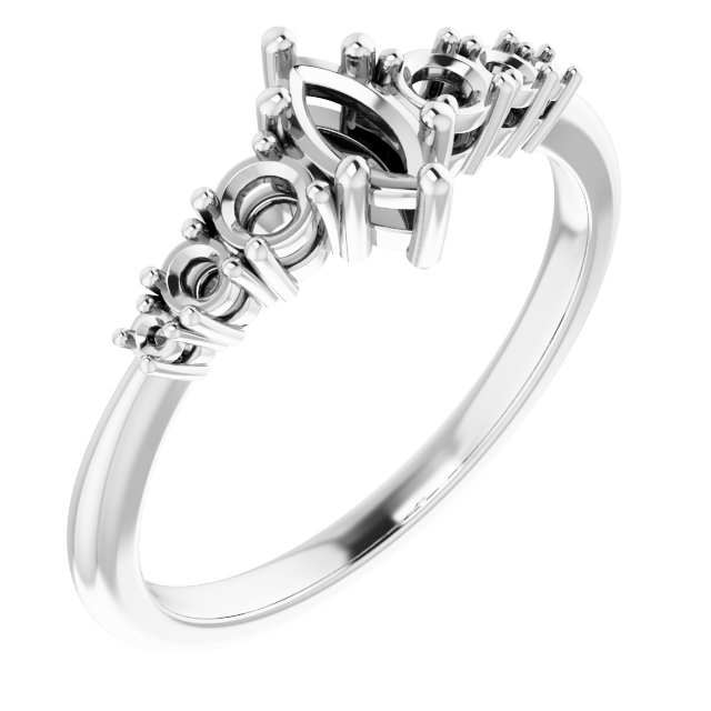 Accented Engagement Ring