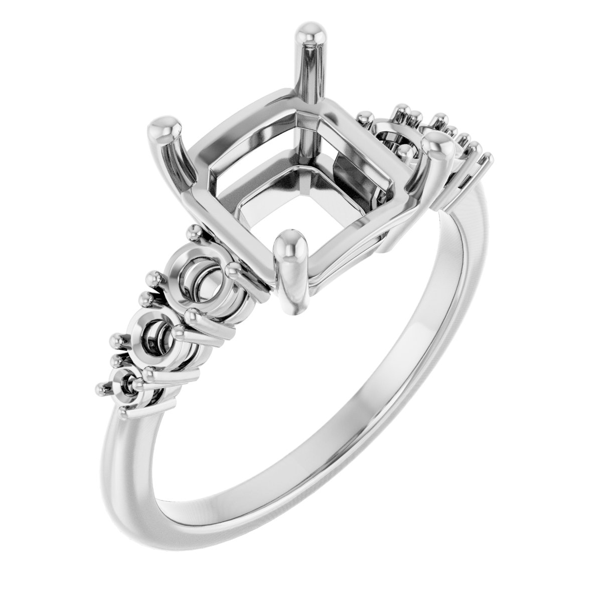 Accented Engagement Ring