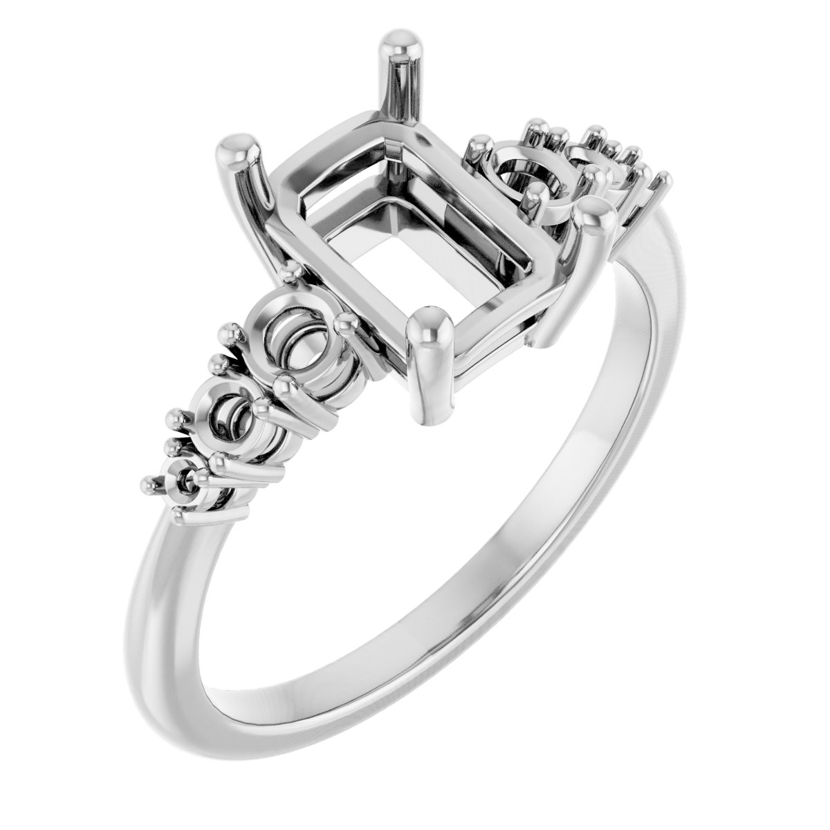 Accented Engagement Ring