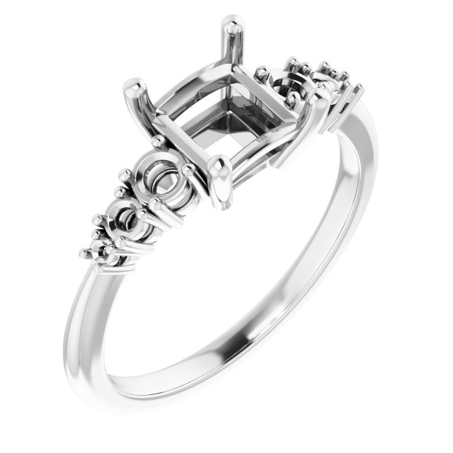 Accented Engagement Ring